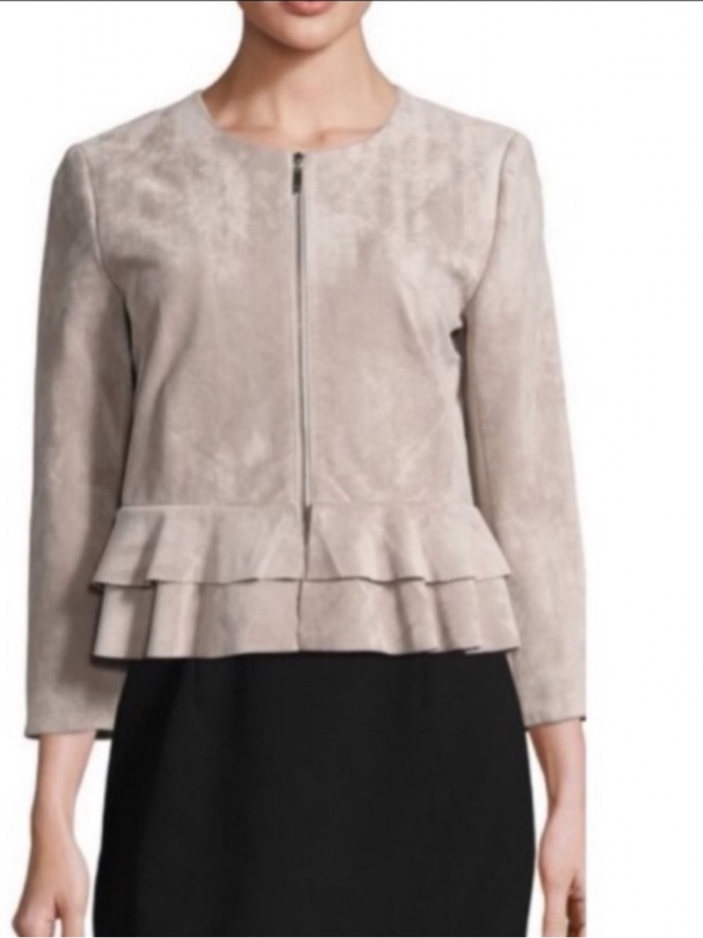 NWOT Ivanka Trump Faux Suede Jacket